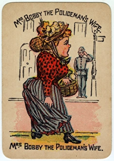 Images Dated 8th January 2016: Happy Families Playing Cards - Mrs Bobby