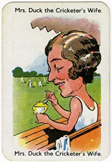Spectator Prints: Happy Families Playing Cards - Mrs Duck