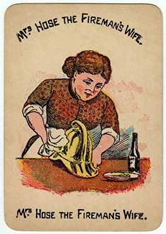 Images Dated 8th January 2016: Happy Families Playing Cards - Mrs Hose