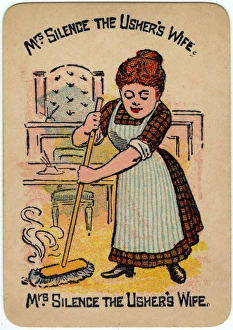 Images Dated 8th January 2016: Happy Families Playing Cards - Mrs Silence