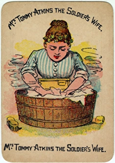 Images Dated 8th January 2016: Happy Families Playing Cards - Mrs Tommy Atkins
