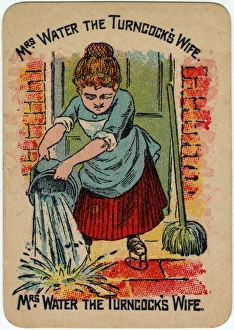 Images Dated 8th January 2016: Happy Families Playing Cards - Mrs Water