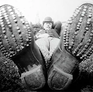 Hiker Prints: A happy hiker, Victorian period