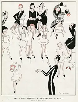 Lesson Prints: The happy Mother: a dancing class