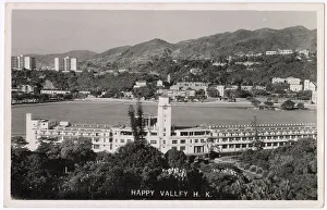 Racecourse Prints: Happy Valley racecourse, Hong Kong