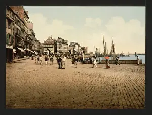 Harbor and Caligny quay, Cherbourg, France