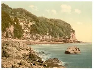 Clovelly Prints: From the harbor, Clovelly, England