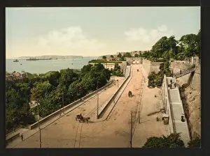 Cours Prints: The harbor from the Cours Dajot, Brest, France
