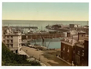 The harbor, Folkestone, England
