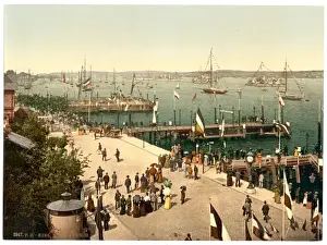Kiel Prints: The harbor, III. Kiel, Schleswig-Holstein, Germany