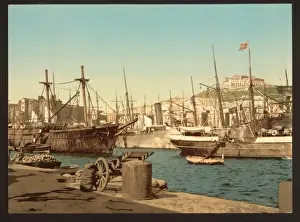 Harbor Prints: Harbor, Naples, Italy