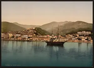 Remo Prints: The harbor, San Remo, Riviera