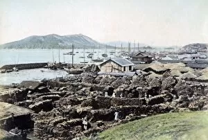 Images Dated 14th October 2015: Harbour at Chemulpo, Korea, circa 1880s