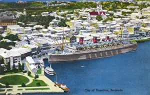 Bermudian Prints: Harbour and city of Hamilton, Bermuda