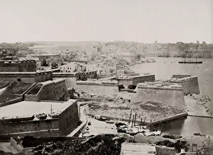 Harbour and city, Valletta, Malta