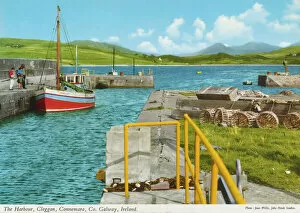 John Hinde Gallery: The Harbour, Cleggan, Connemara, County Galway