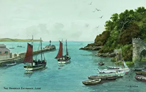 Looe Prints: Harbour Entrance, Looe, Cornwall