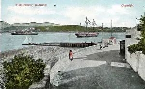 Caernarfon Prints: Harbour & Ferry, Bangor, Gwynedd