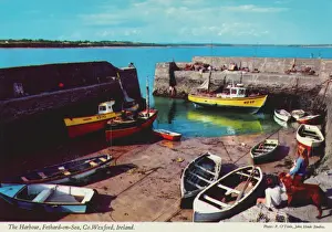 Wexford Prints: The Harbour, Fethard-on-Sea, County Wexford by P O Toole