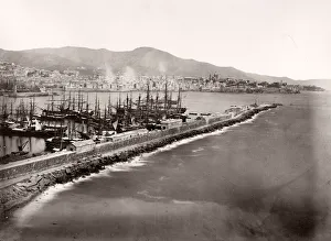 Harbour at Genoa, Genova, Italy
