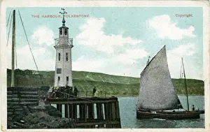 The Harbour & Lighthouse, Folkestone, England
