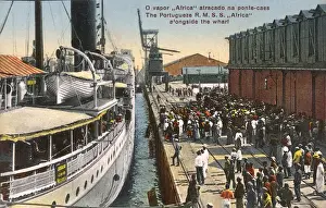 Crowded Prints: Harbour, Lourenco Marques, Mozambique, East Africa