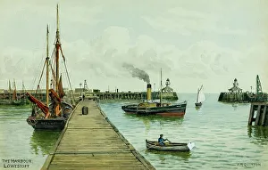 Lowestoft Prints: The Harbour, Lowestoft, Suffolk