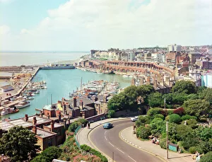 The harbour from Madeira Gardens, Ramsgate