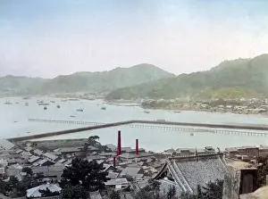 Nagasaki Prints: Harbour, Nagasaki, Japan, circa 1890