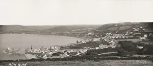 Seashore Prints: harbour at Newquay, Cornwall