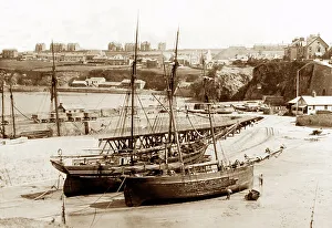 The harbour, Newquay early 1900's