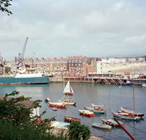 Weymouth Prints: The harbour from the Nothe, Weymouth
