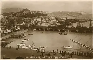 Folkestone Prints: The Harbour and the Old Town, Folkestone, Kent