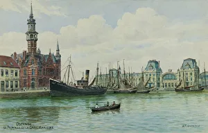 Harbour at Ostend, Belgium