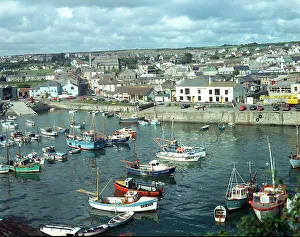 The harbour and Porthleven from Breageside, Porthleven