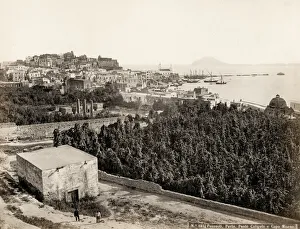Harbour at Pozzuoli, Italy, image c. 1870 s