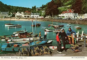 Fishermen Collection: The Harbour, Rozel Bay, Jersey, Channel Islands. Date: 1960s