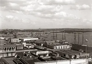 Puerto Prints: The harbour at San Juan, Puerto Rico, West Indies