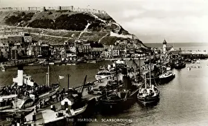 Scarborough Prints: The Harbour, Scarborough, Yorkshire