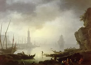 Carlo Collection: Harbour Scene at Sunset, by Carlo Bonavia
