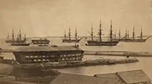 Harbour with ships, Bermuda, West Indies