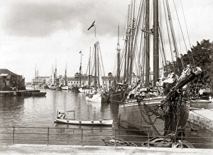 Harbour and ships, Bridgetown, Barbados, West Indies