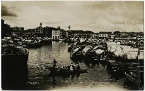 Malaysian Prints: Harbour - Singapore, Malaysia
