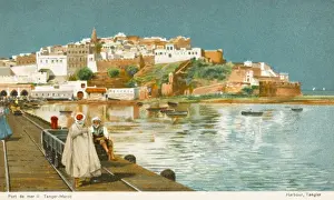 Tangiers Prints: Harbour - Tangiers, Morocco