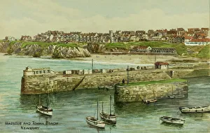 Towan Prints: Harbour and Towan Beach, Newquay, Cornwall