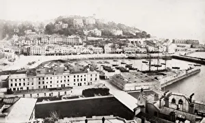 Harbour and town at Torquay, Devon, England