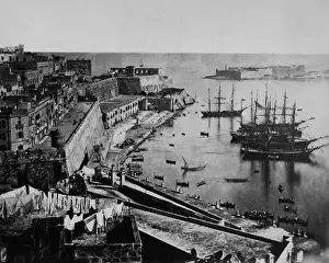 Drying Prints: Harbour, Valletta, Malta
