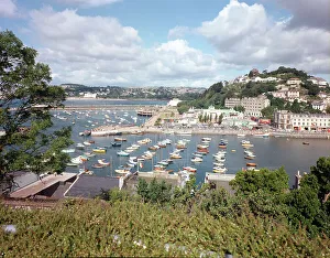 Vane Prints: The harbour from Vane Hill, Torquay