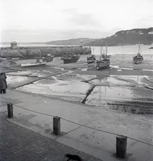 The harbour viewed from the Wharf, St Ives, Cornwall