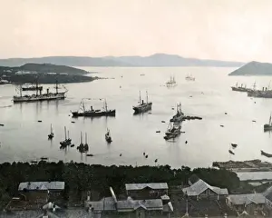 Mongolia Prints: The harbour of Vladivostok